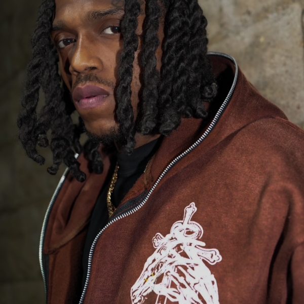 'God Is the Biggest' Hoodie- (BROWN ACID WASH)