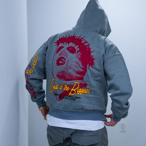 'SAVED BY GRACE' Hoodie- Grey