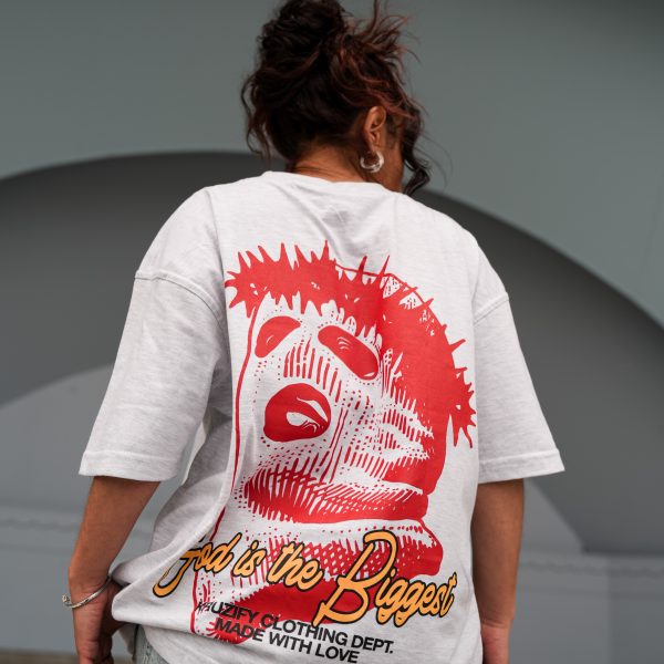 'SAVED BY GRACE' Tee (Ash Grey)