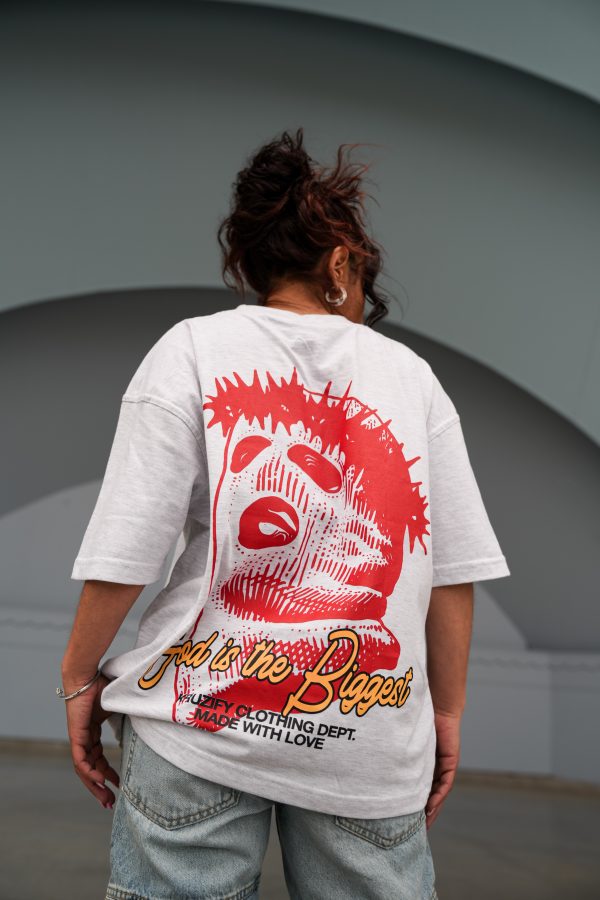 'SAVED BY GRACE' Tee (Ash Grey)