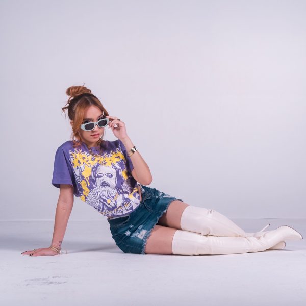 'Ladies Love Munyun' Crop Top- Lavender