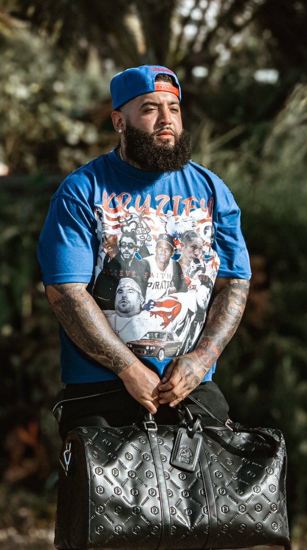 'PUERTO RICO' TEE- Royal Blue