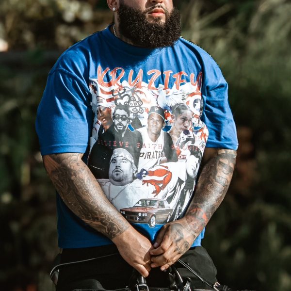 'PUERTO RICO' TEE- Royal Blue