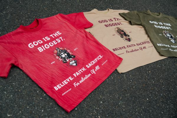 'Saved Sinner' Tee- Vintage Red