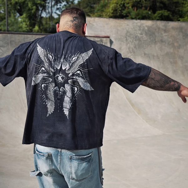 'SERAPHIM' Tee-Washed Midnight