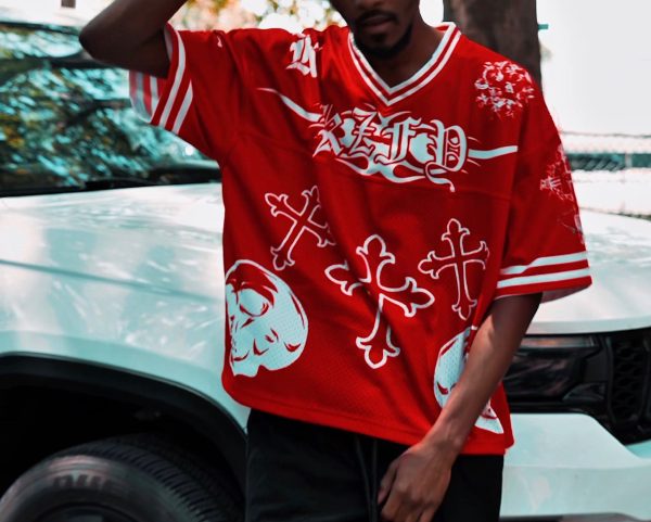 'FAITHWALKER' Jersey- Blood Red