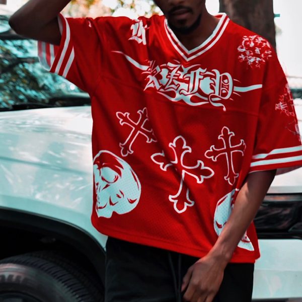 'FAITHWALKER' Jersey- Blood Red