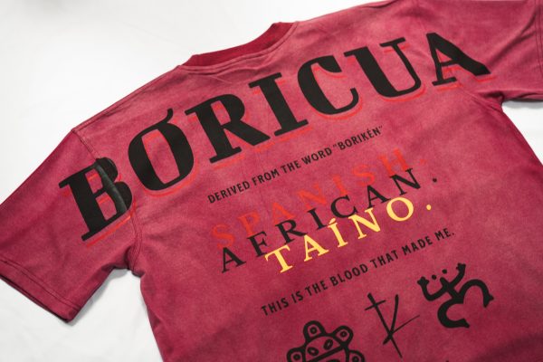 'BORICUA' Tee- Bloodline Red
