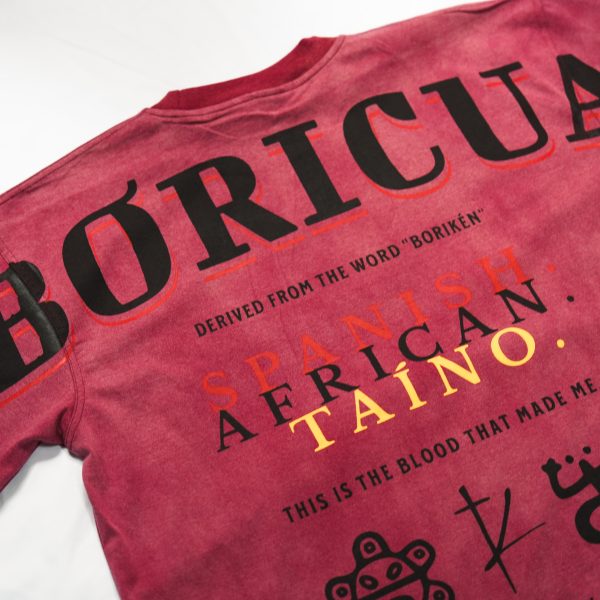 'BORICUA' Tee- Bloodline Red