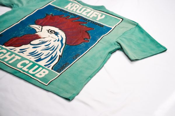 'EL GALLO' Tee- Washed Jade Green