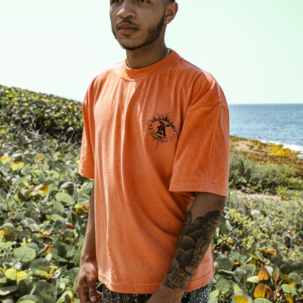 'SERAPHIM' Tee- Vintage Papaya