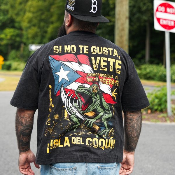 'ISLA DEL COQUI' Tee- Vintage Black