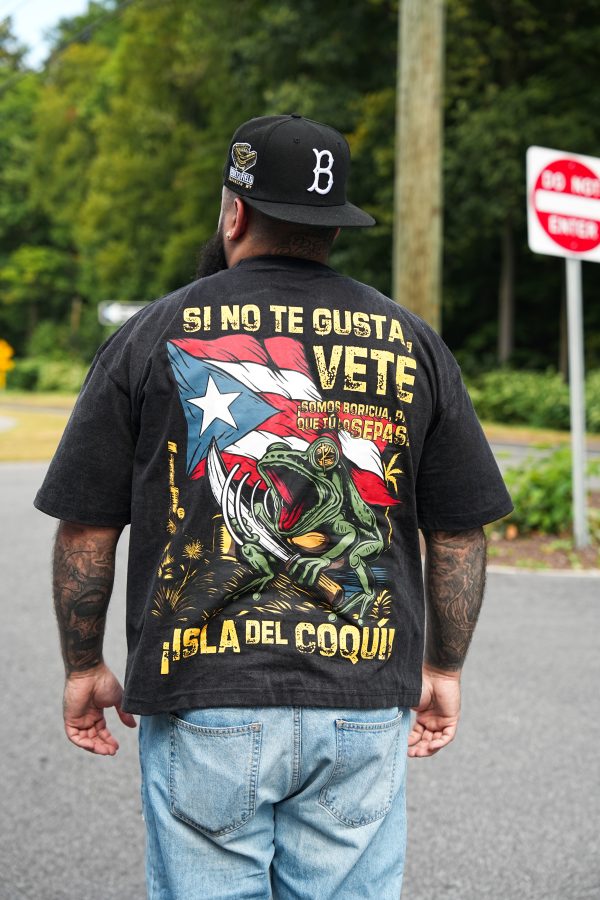 'ISLA DEL COQUI' Tee- Vintage Black