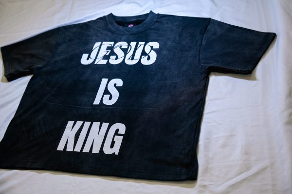 'JESUS IS KING' Tee- Vintage Black